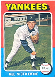 1975 Topps Baseball Cards      183     Mel Stottlemyre